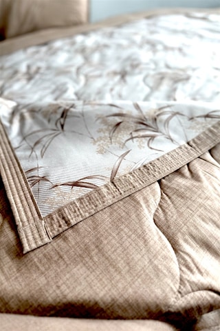 Alla Turca Tek Kişilik Yazlık Uyku Seti Düz Çarşaflı Natura Sütlü Kahve Sütlü Kahverengi