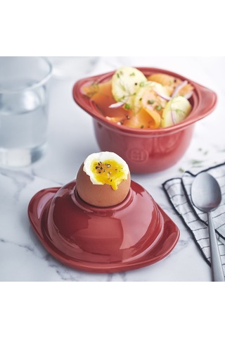 Emile Henry 348409 Kırmızı 11 cm Yumurta/Fırın Kabı