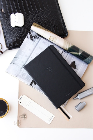 A5 Bullet Journal Noktalı Defter 140 Gr. 80 Yaprak Deep Charcoal Siyah A5 Bullet Journal Noktalı Defter 140 Gr. 80 Yaprak Deep Charcoal Siyah