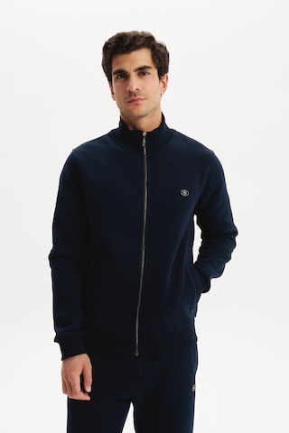 AR-MA Arma Erkek Örme Sweatshirt Regular Fit 3 İplik Basic Dik Yaka Tam Fermuarlı Cepli %70 Pamuk %30 Polyester K30324650702 Lacivert