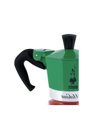 Bialetti - Moka Express Italia: 1 Cup Ocak Üstü Espresso Pişirici - 40ml - Karma Renk - Alüminyum Gövde - Patentli Güvenlik Valfi - Tüm Ocak Türleri İçin Uygundur İndüksiyon Hariç