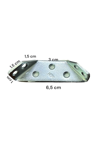 Ennalbur Köşe Bağlantı Dereceli 5 Adet Nikel