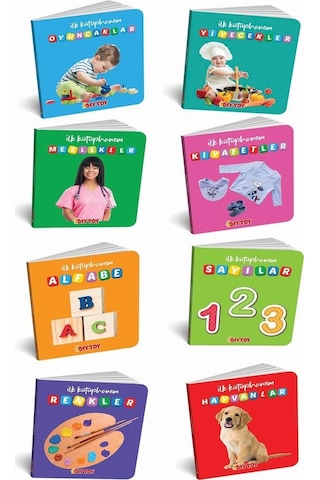 İlk Kütüphanem İlk Sözcükler 8'li Mini Kitap Seti