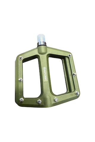 Briviga Plastik Çivili Platform Bisiklet Pedalı Haki Yeşil 1du+1 Kapalı Rulman 108x103x27mm