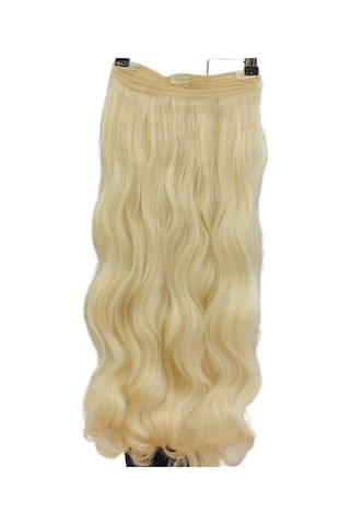 My Hair Türkiye Yarımay Çıt Çıt Saç Fiber Sentetik Postiş Platin