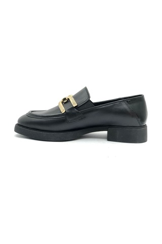Greyder 59120 Zn Deri Comfort Klasik Oxford Kadın Ayakkabı Siyah