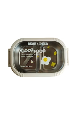 B&d Tek Katlı İki Bölmeli Çelik Beslenme Kabı Ka.bes009 Çok Renkli