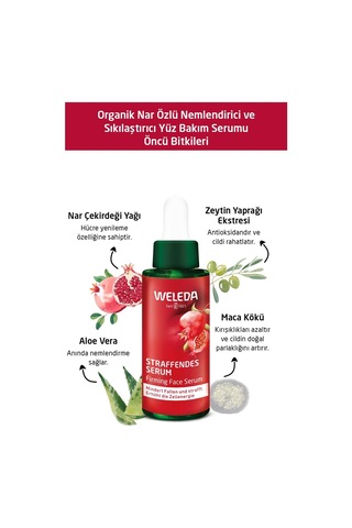 Weleda Pomegranate & Maca Peptides Nar Özlü Nemlendirici ve Sıkılaştırıcı Yüz Bakım Serumu 30ml