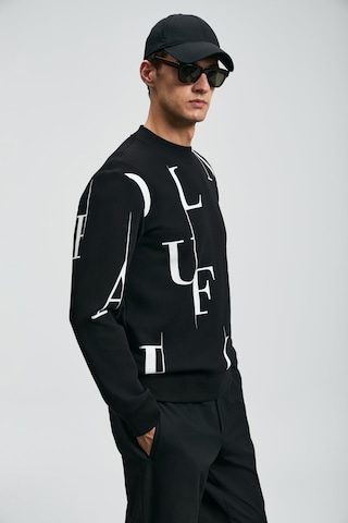Lufian Erkek Tıffany Sweatshirt 112030184 Siyah Siyah