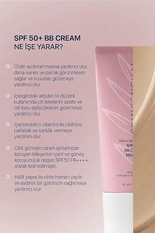 Skin Sensual Bb Krem Light 50 Spf Uva/uvb Pa++++ Leke Oluşumunu Önlemeye Yardımcı, Aydınlık Ve Canlılık