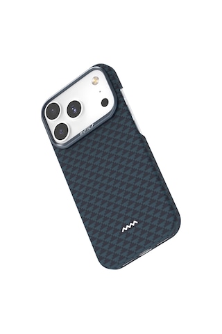 Apple Uyumlu iPhone 17 Pro Max Kılıf M-safe Şarj Özellikli Raptic Aramid Skin Origin Serisi Kapak Lacivert