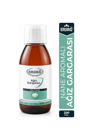 Ersağ Nane Aromalı Ağız Gargarası 200 ML