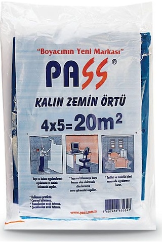 Kalın Zemin Örtüsü Branda Mavi 20M2-Kullanımı Pratik-Dayanıklı-Ta