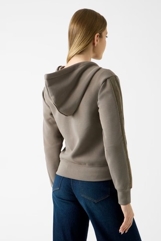 Guess Hody Stras Taşlı Kadın Sweatshirt W6yq16k4354 Vizon