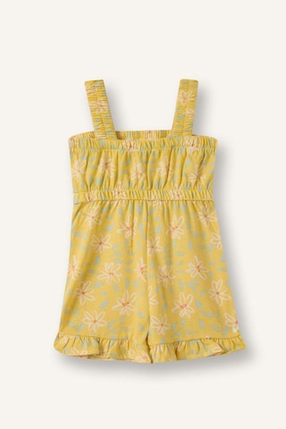 Defacto Kalın Askılı Çiçek Desenli Tulum Kız Bebek H2177a526smyl267 Sarı-yl267