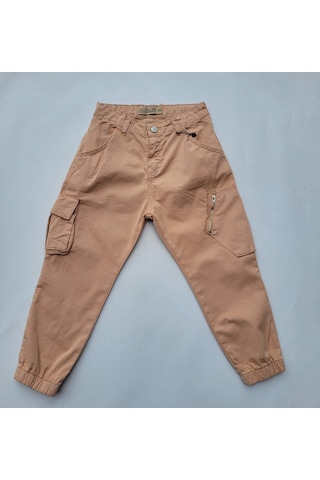 Jack Lions Erkek Çocuk Paçası Lastikli Kargo Cepli Pantolon-7799-somon Somon