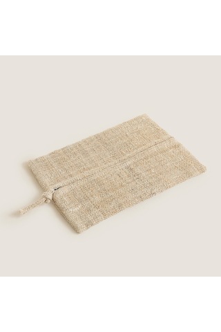 Chakra Hiyali Dikdörtgen Çok Amaçlı Çanta 19x25cm Natural