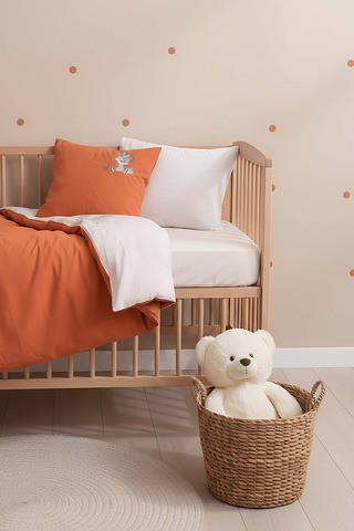Cuddly Nakışlı %100 Pamuklu Bebek Nevresim Takımı Çok Renkli
