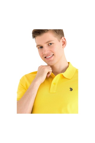 U.S. Polo Assn. Erkek Polo Yaka T-shirt Sari
