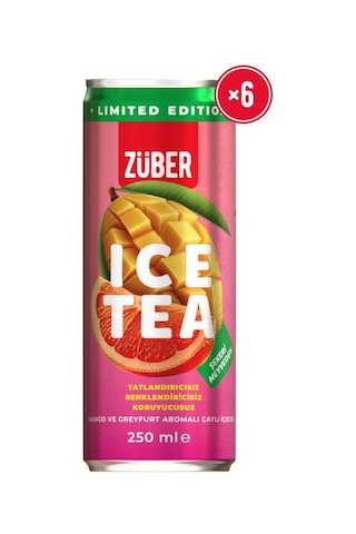 Ice Tea Mango & Greyfurt Soğuk Çay 250ml X 6 Adet