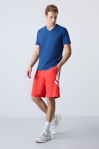 Tommy Life Fiesta Pamuklu Kalın Yumuşak Dokulu Standart Fit Basic Erkek Şort - 81281 Kırmızı