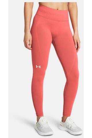 Under Armour Kadın Ua Train Dikişsiz Tayt 1381662-811 Beyaz - Pembe