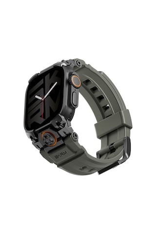 Apple Watch Uyumlu Ultra 49mm Skinarma Talon Serisi Suya Dayanıklı Silikon Kordon Yeşil