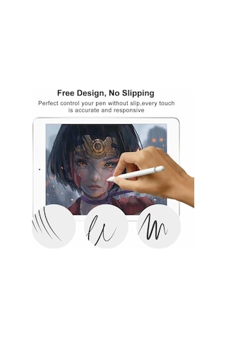 Apple Uyumlu iPad 9.7 Inc 5. 6. Nesil 2017 2018 Paper Like Ekran Koruyucu Kağıt Hissiyatlı Cam