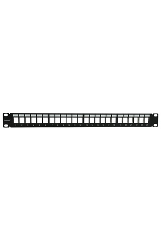 Canovate Bakır Rj45 Ftp Patch Panel 24 Port 1U 19" Siyah