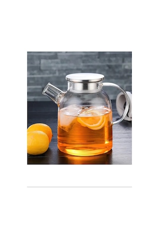 Çelik Kapaklı Borosilikat Cam Demlik 1500ml Royaleks-cm-2003 Renkli