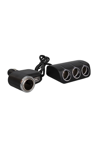 Olesson 1528 12-24v Tek Usb Girişli 120w 80cm Kablolu 3 Lü Araç Çakmak Çoklayıcı Diğer