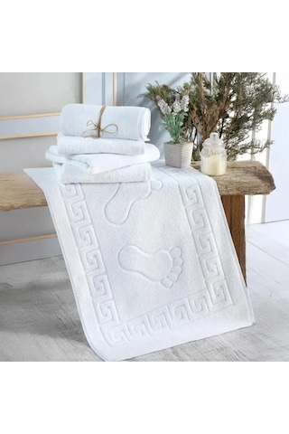 Naturıca Ayak Paspası 50x70 Ring 5 Adet Beyaz