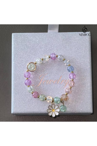 Papatya Kristal Dua Bileziği Pembe