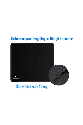 BLACK DEER Professional Siyah Orta Boy Gaming Mouse Pad 35x28 Cm