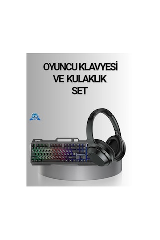 Mey Najmaddin Işıklı Klavye Mouse Ve Bluetooth Kulaklık Seti Türkçe Q Usb Najmaddin