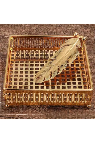 Homyl Peçetelik Ev Mobilyaları Oturma Odası Tezgah Mutfak Için Altın