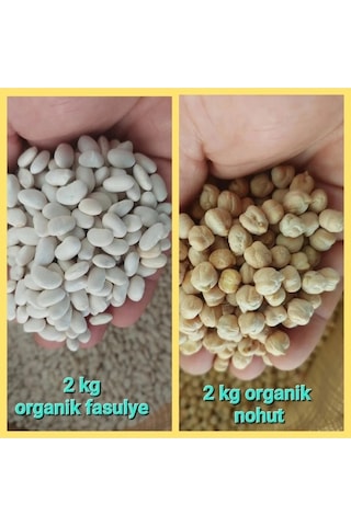 Fasulye 2 Kg Nohut 2 Kg Köy Mahsulu Katkısız, Doğal