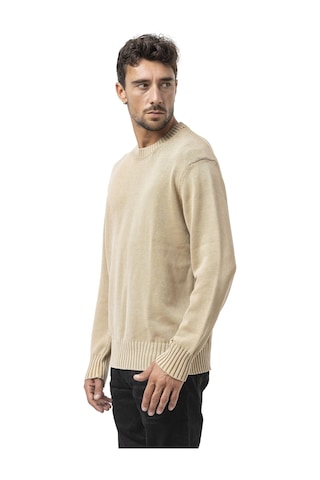 Cp289 Erkek Yuvarlak Yakalı Pamuklu Örme Kazak Stone