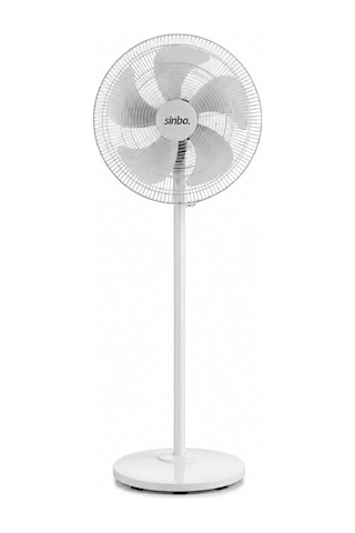 Bay Beyaz 5 Pervane - 18 Inc Ev - Ofis Kompakt - Sessiz - Üç Kademe 140cm Yükseklik Ayaklı Vantilatör Sf-6798 Bx40