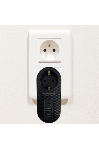 2 Usb,1 Type-c Girişli 1&apos Li Çocuk Korumalı,ısıya Karşı Dayanıklı 2500watt Termal Akım Korumalı Priz 0-2