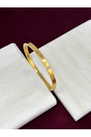 Taşlı Gold Kelepçe Gold