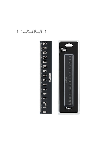 Nusıgn Siyah 15 Cm Kolay Kavrama Çizim Cetveli