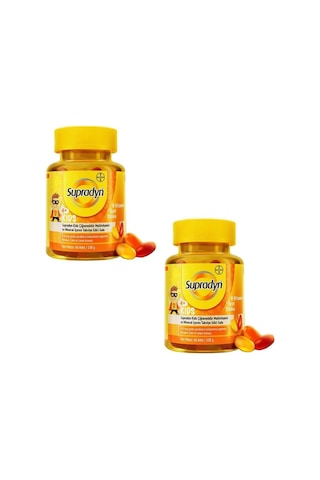 Kids Multivitamin Ve Mineral Içeren Çiğnenebilir 60 Tablet 2 Adet