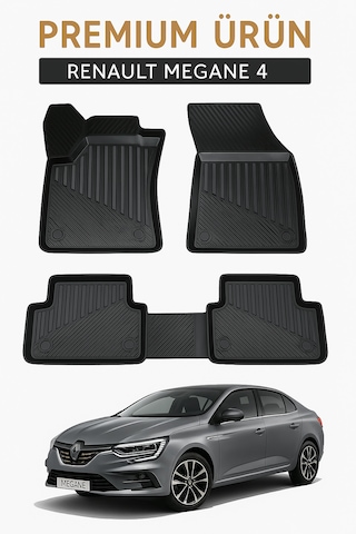 Renault Megane 4 Uyumlu 3d Oto Paspas Premium