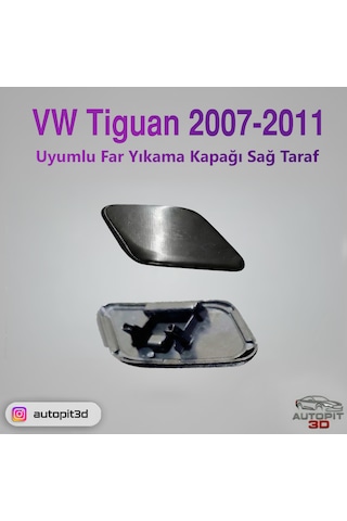Volkswagen Tiguan 2007 2011 Uyumlu Far Yıkama Kapağı Sağ Taraf