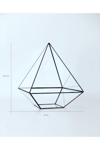 Dekoratif Cam Fanus - Geometrik Cam Fanus - Teraryum Cam Fanus (489241364)