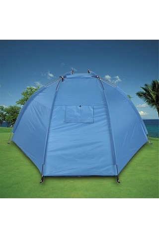 Bloomnest Tek Katmanlı Kamuflaj Çadır, Açık Hava Kamp & Piknik Çadırı, Balıkçılık İçin, Renkli Çift Kişilik Mavi Mavi, Tek Katmanlı Kamp Çadır Mavi