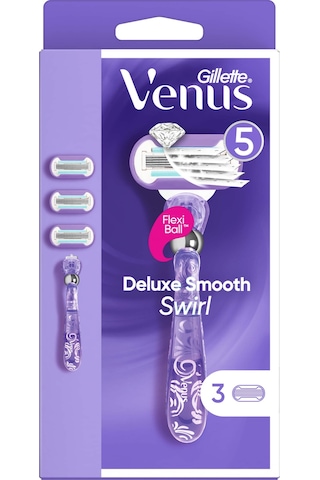 Gillette Venus Swirl Tıraş Makinesi +  Yedek Başlık 3'lü