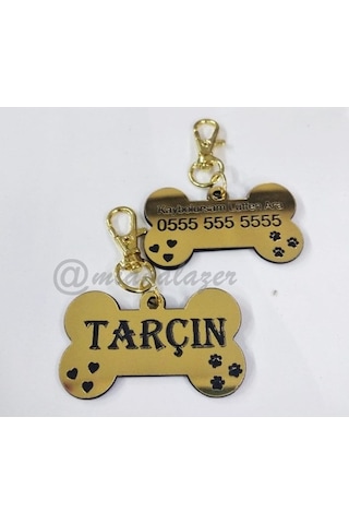 Evcil Hayvan Isimliği Kemik Şeklinde Köpek Künyesi Köpek Isimliği