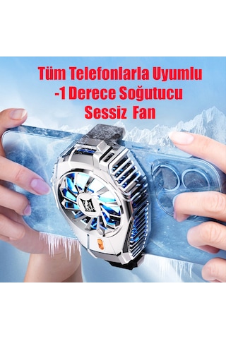Yüksek Kalite Tüm Telefonlarla Uyumlu Telefon Soğutucu Fan Sessiz